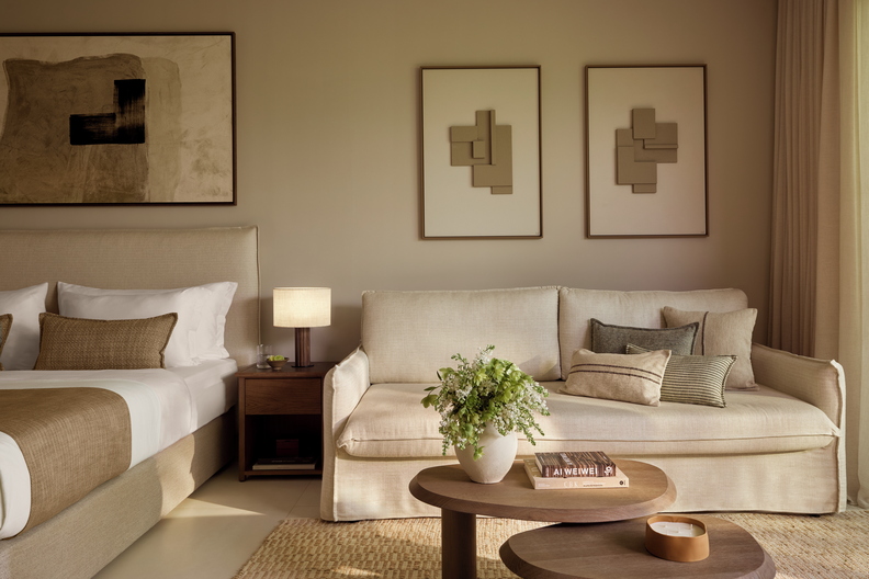 Tiara Holidays - Sani Club - junior suite private garden sea view living room